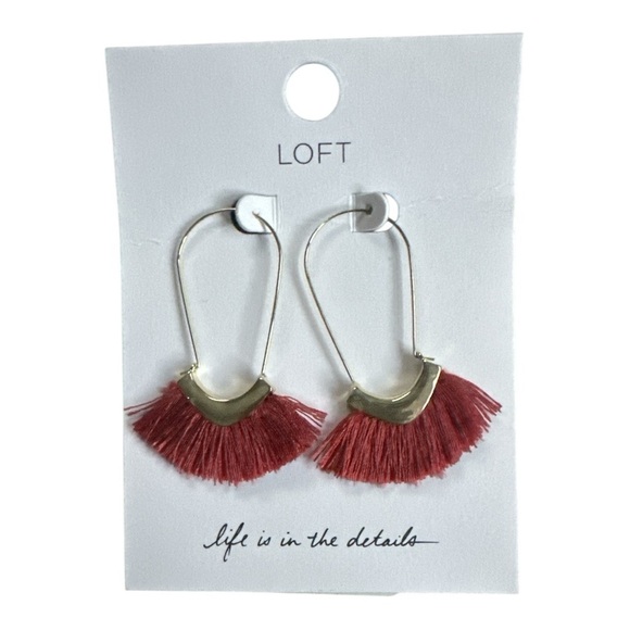 LOFT Jewelry - LOFT Red Tassel Earrings